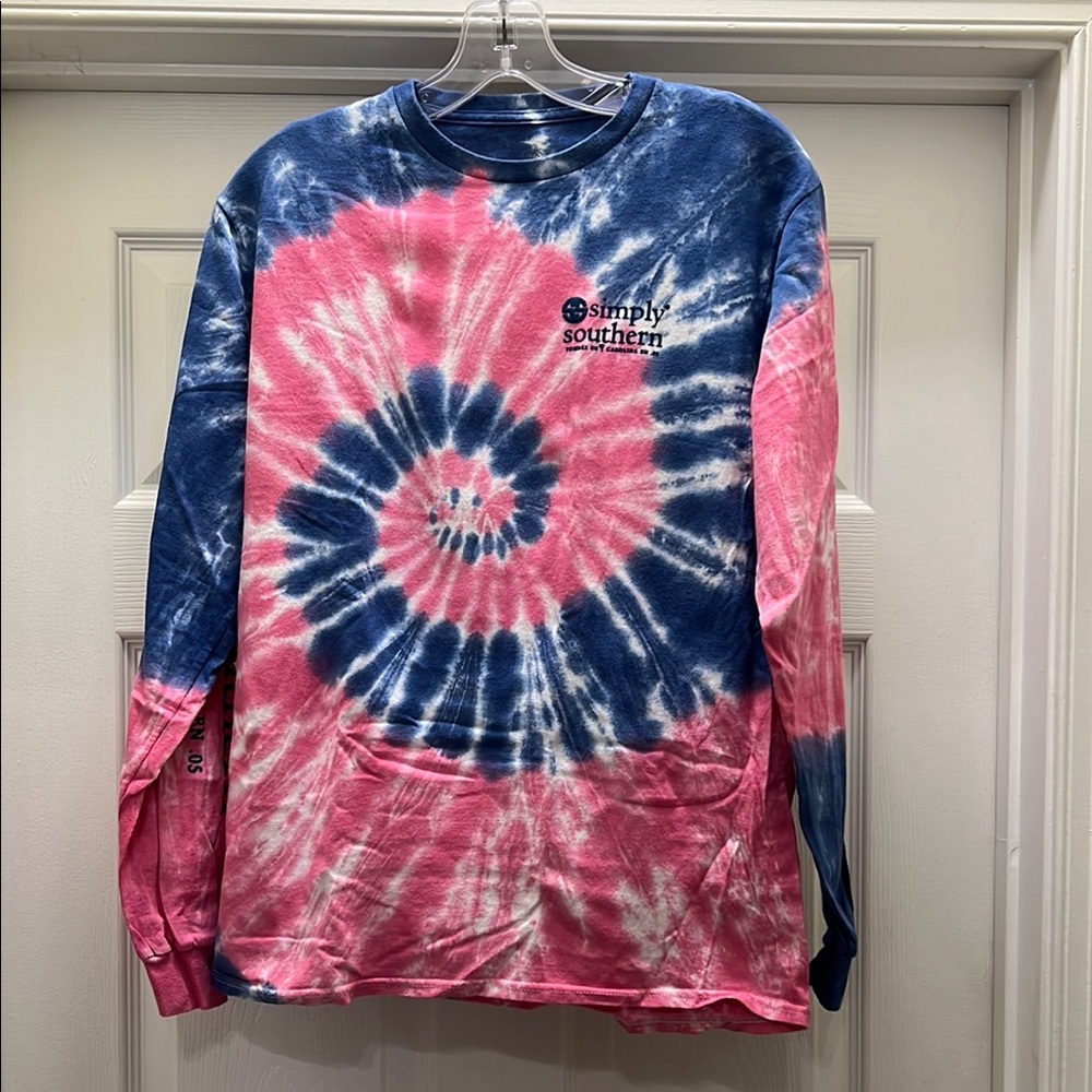 Simply Southern Collection Tie-Dye Long Sleeve Shirt - sz M
